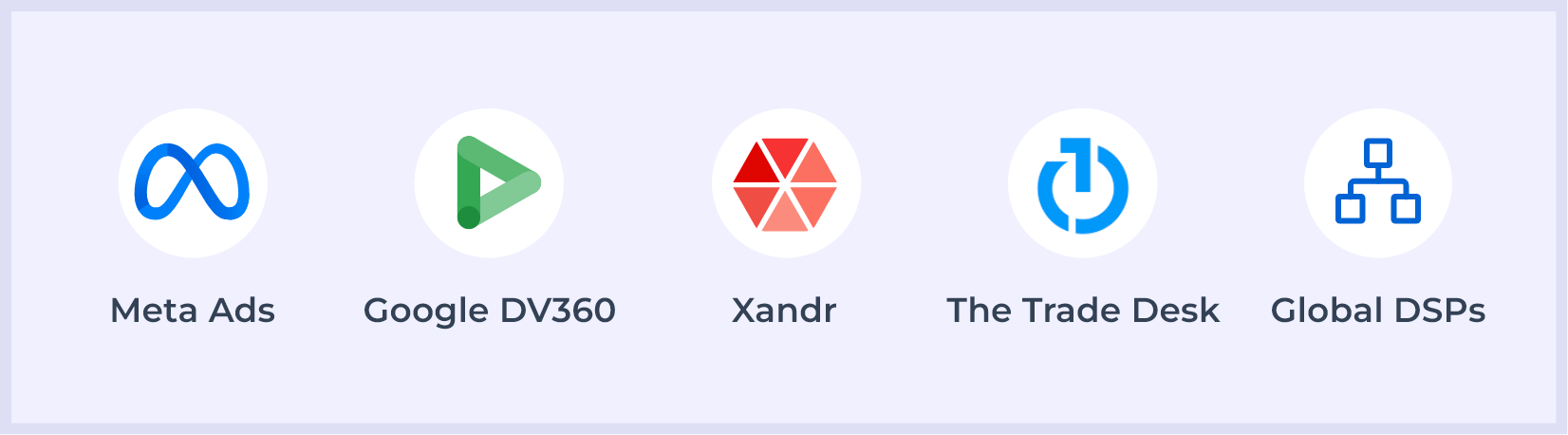 Reachable Audiences activation ecosystem showing connected advertising platforms